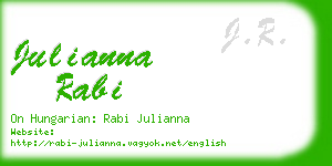 julianna rabi business card